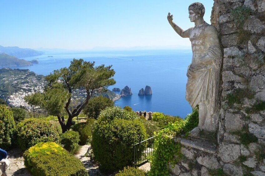 Capri, Anacapri and Blue Grotto from Naples