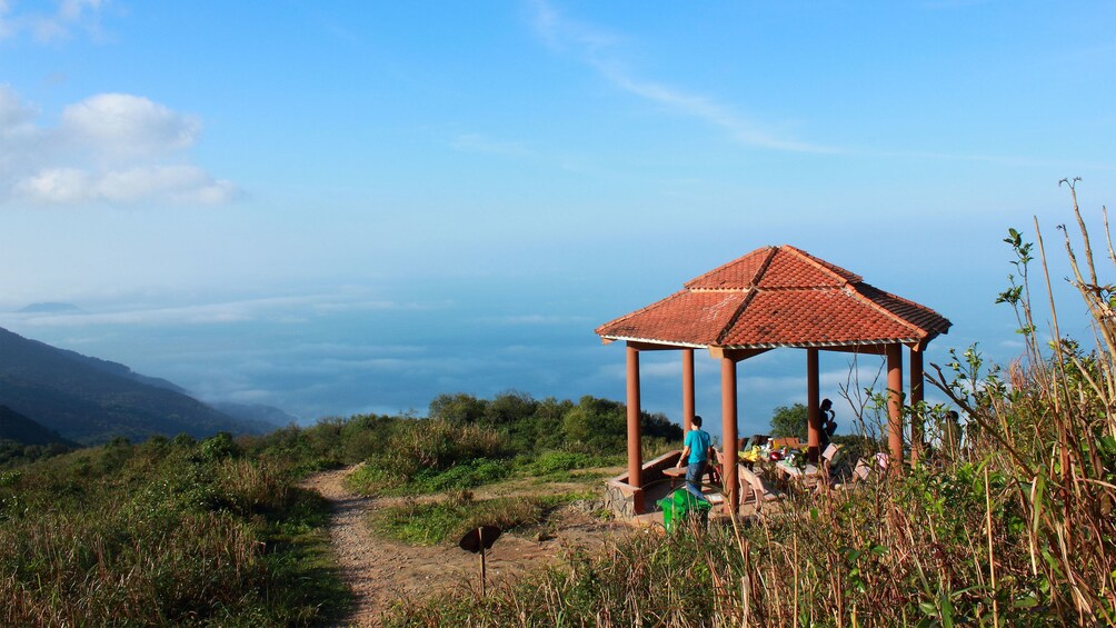 Gazebo with a beautiful view in the hills of Da Nang