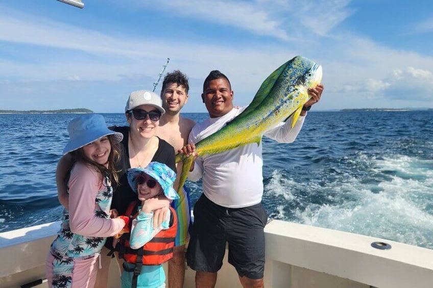 Pearl Islands snorkeling and fishing day on a private yacht