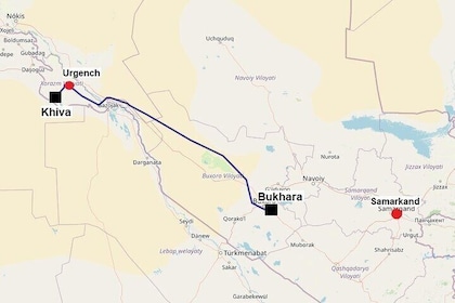 Private Transfer between Khiva and Bukhara