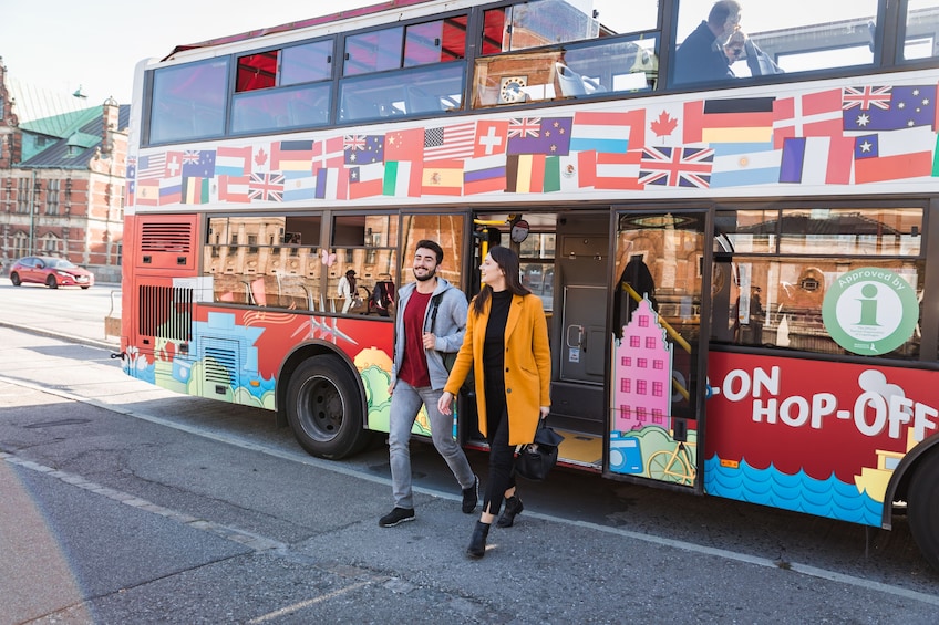 Copenhagen Red Sightseeing Hop-On Hop-Off Bus & Boat Option