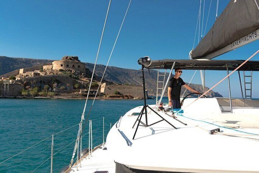 Agios Nikolaos Morning Catamaran Cruise in Mirabello with Lunch