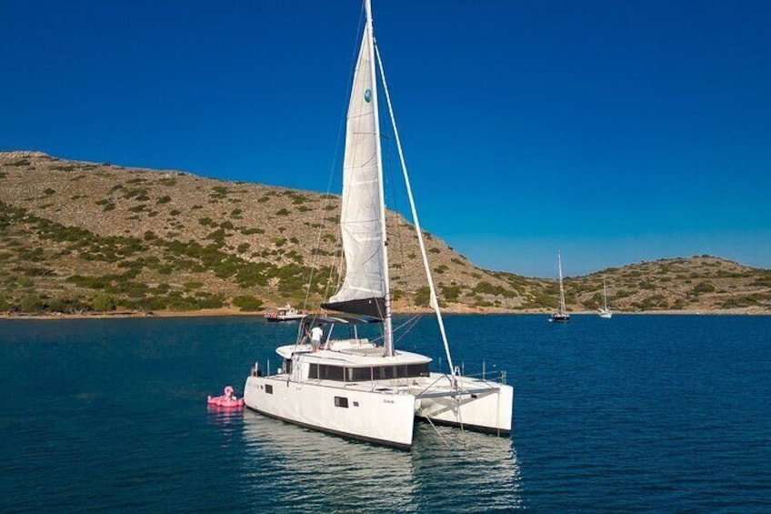 Agios Nikolaos Morning Catamaran Cruise in Mirabello with Lunch