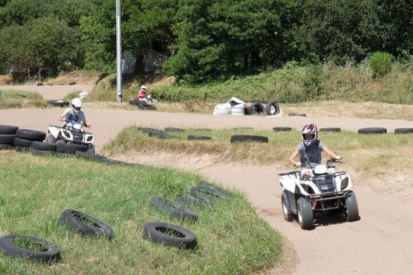 Alanya 3 in 1 Full Day Rafting Tour Zipline and Quad Bike