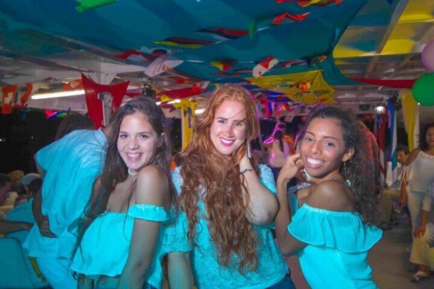 Fun in our white night, San Andres Island