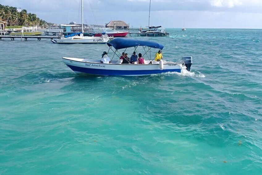 Our speedboat used for smaller to Medium size groups.