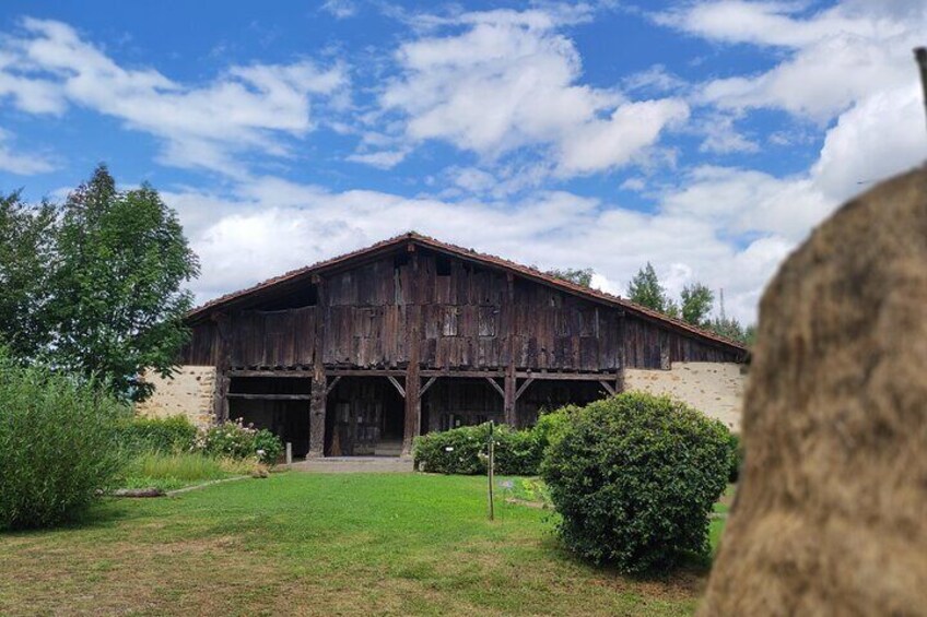 Historical Basque farm house countryside