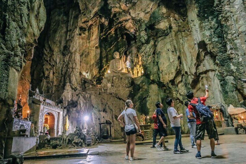 Small Group Tour : Marble Mountains-Am Phu Cave - Monkey Mountain