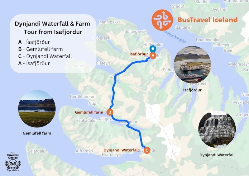 Dynjandi Waterfall & Icelandic Farm Tour from Isafjordur