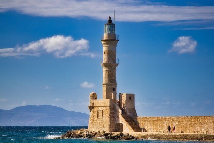 Explore Chania Town, Venetian Harbor, and Ancient Aptera.