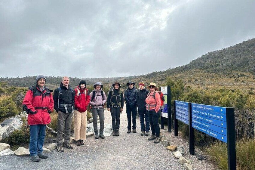 Happy trekkers despite the weather