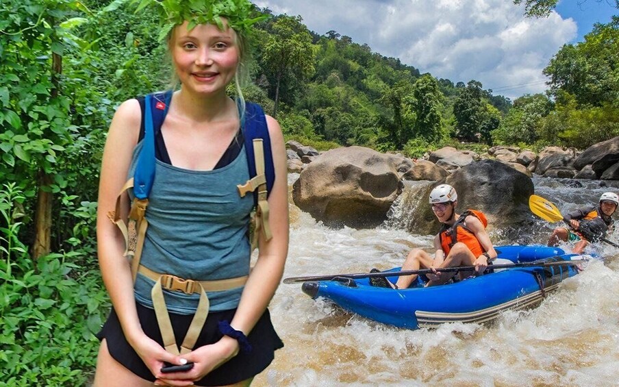 Chiang Mai: 3-Hour Trekking and Inflatable Kayaking Tour