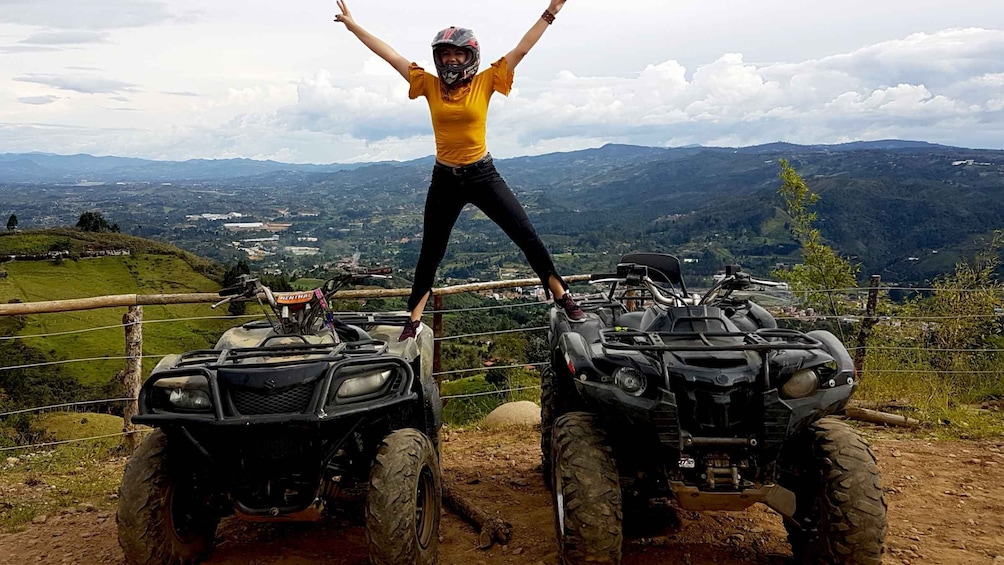 Picture 3 for Activity From Medellín: ATV and Waterfall Paragliding Tour