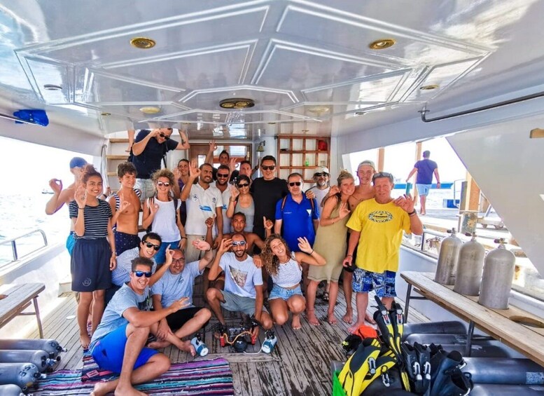 Picture 1 for Activity Aqaba: 2 Guided Dives Boat Trip with Gear and Buffet Lunch