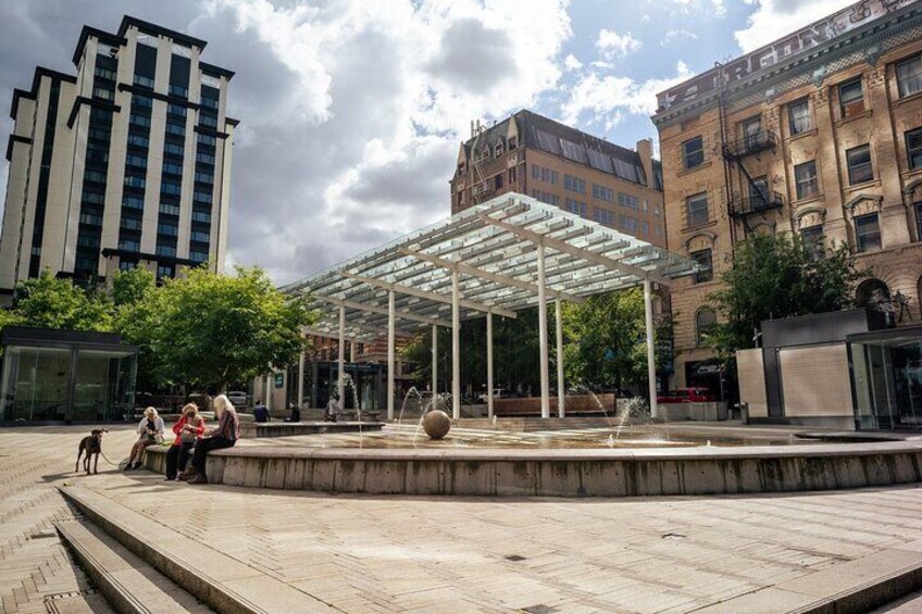 We pick up for this sightseeing tour in Director Park