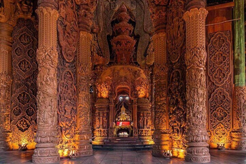 Pattaya City Tours with Sanctuary of Truth Explore by Bus