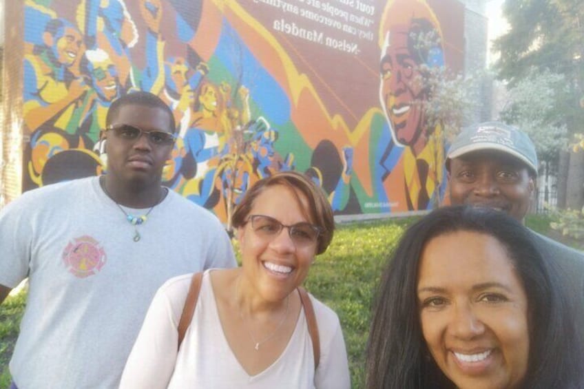 History of Nelson Mandela's visit to Montreal and Little Burgundy. Private family tour Ruby Roy Licensed Guide Montreal