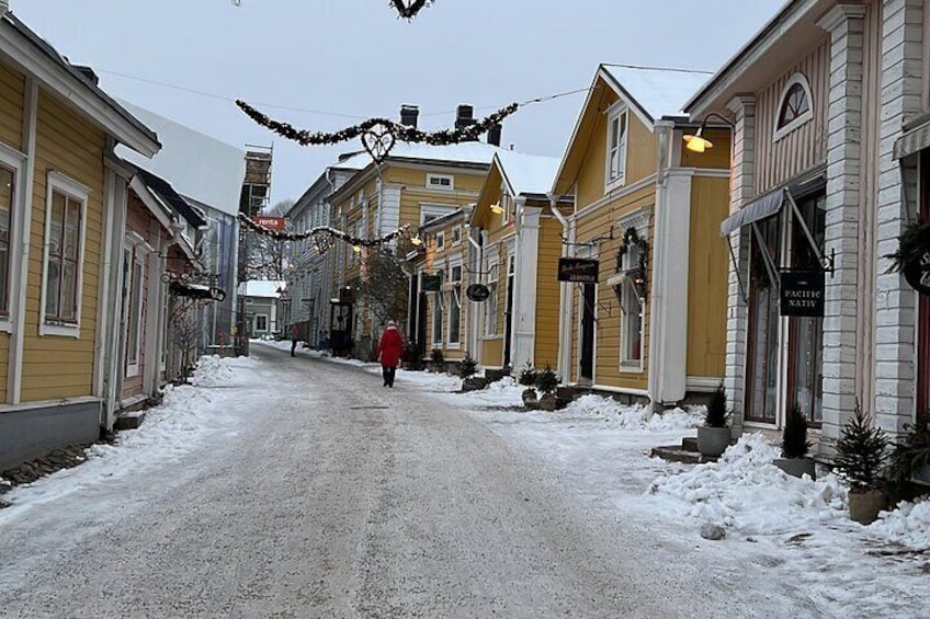 Old town Porvoo winter