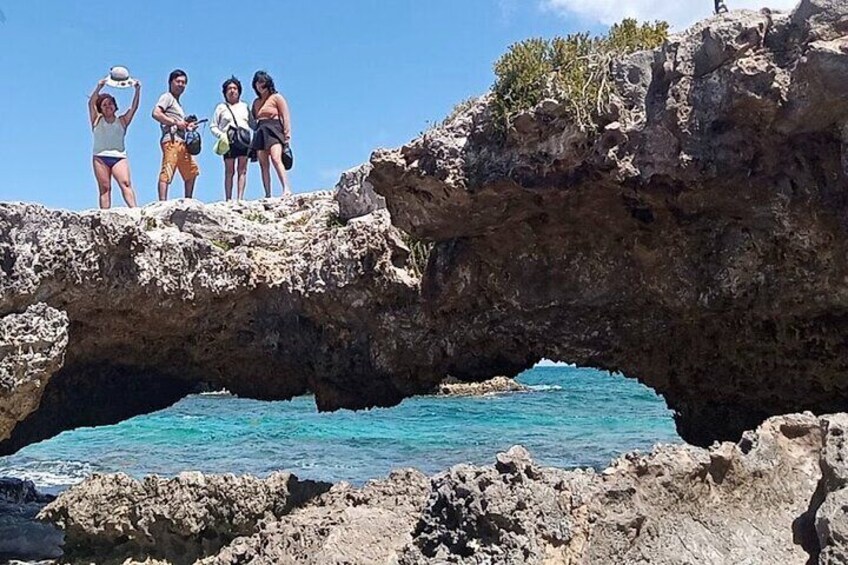 Stunning rock formations on other side of Cozumel