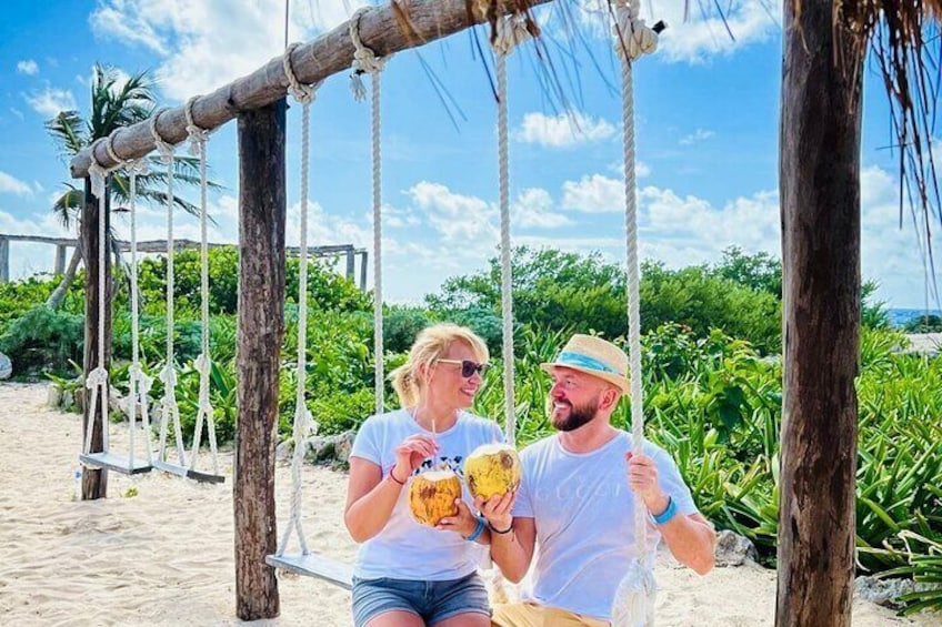 Swing into paradise in Cozumel