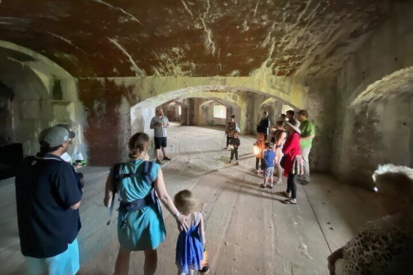 Kid's can enjoy a scavenger hunt and lanterns on their exploration of the private island!