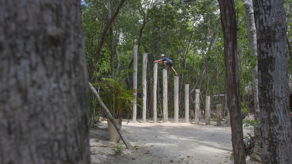 Cenote swimming, rappel, zipline and ATV outdoor adventure in Riviera Maya