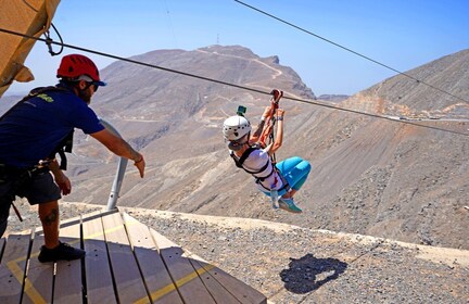 Ras al-Chaima: Jebel Jais Zipline-Abenteuer