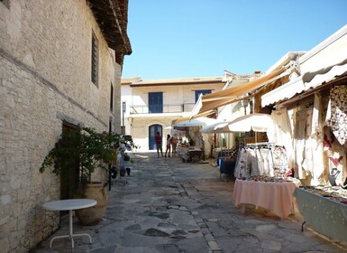 Explore Omodos Village on foot & walk around Kelephos bridge