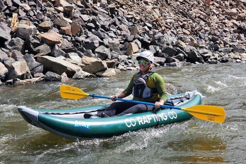 Inflatable Kayak Adventure Colorado River: Half Day Guided Tour