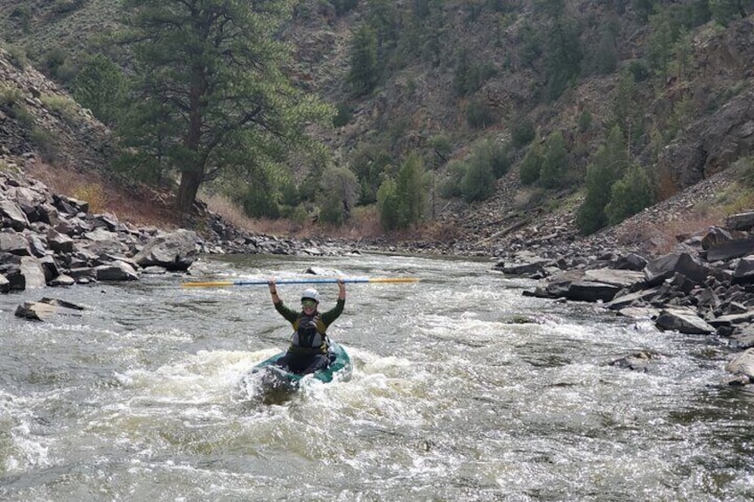 Inflatable Kayak Adventure Colorado River: Half Day Guided Tour