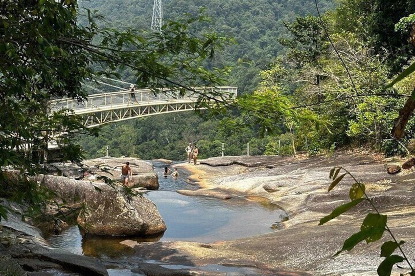 Private Telaga Tujuh Waterfall Half Day and Sacred Blue Pool Tour