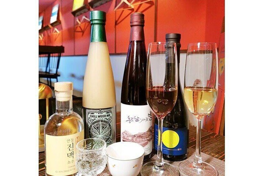 Learn to Cook Korean Food with Traditional Liquor Tasting