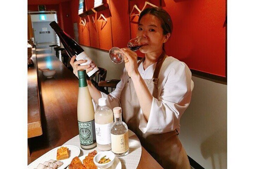 Learn to Cook Korean Food with Traditional Liquor Tasting