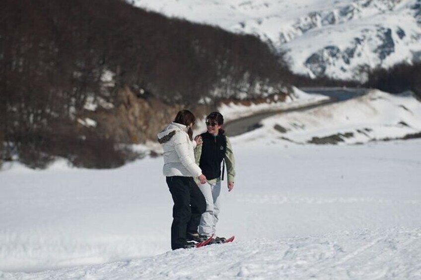 Snowshoeing in the Olum Valley