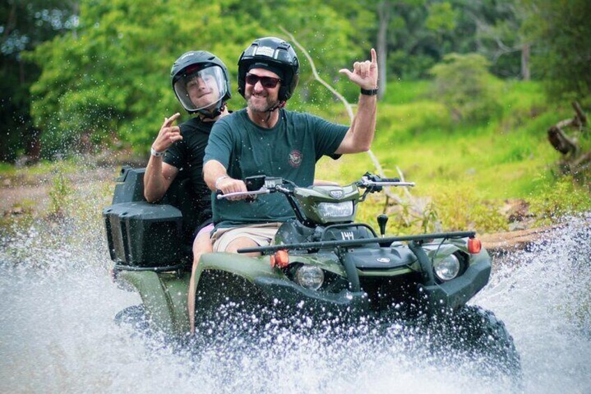 3 Hour Double ATV + Waterfalls in Jaco Beach and Los Suenos 