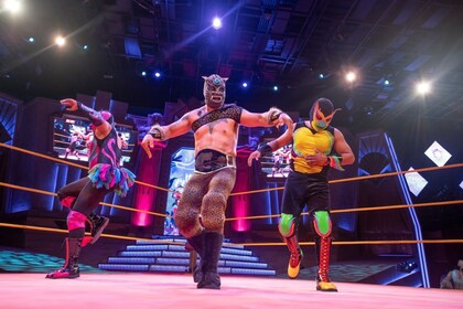 Mexican Lucha Libre Night Show and Dinner in Cancun
