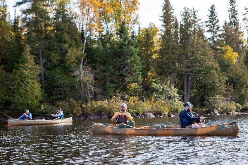 Canoe Fishing Wilderness Lakes, Lutsen and Grand Marais