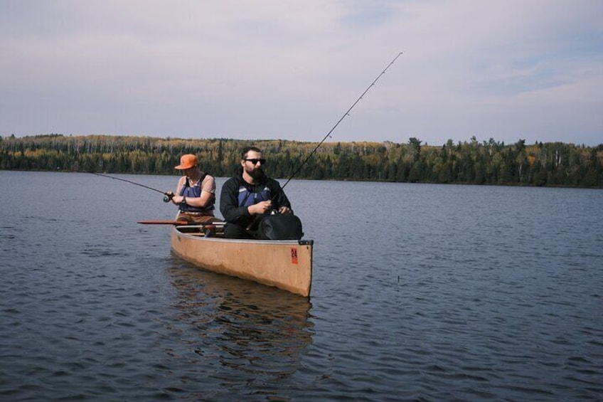 Canoe Fishing Wilderness Lakes, Lutsen and Grand Marais