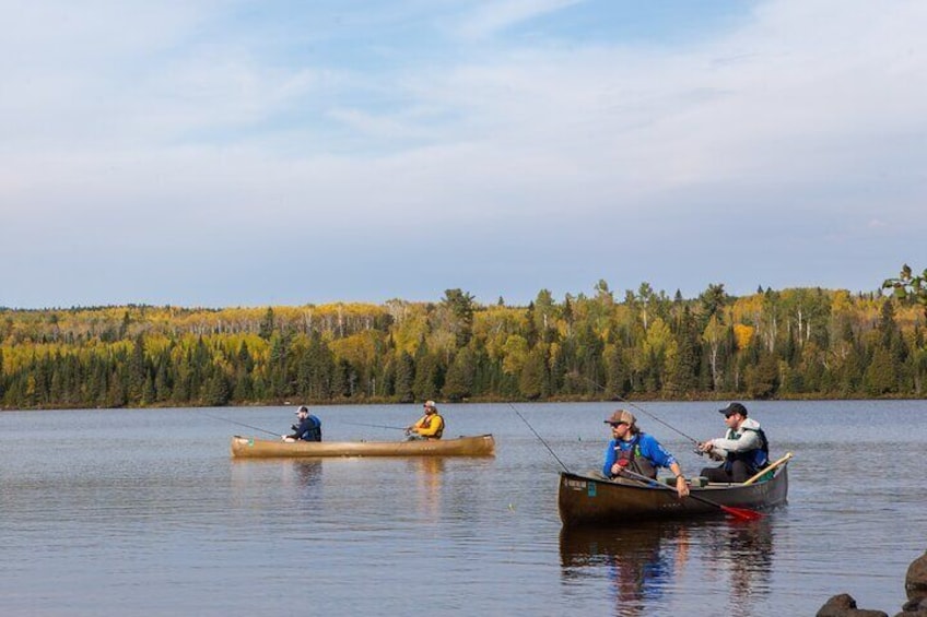 Canoe Fishing Wilderness Lakes, Lutsen and Grand Marais