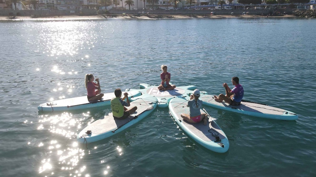 Picture 3 for Activity Arguineguín: Stand-up Paddleboard Yoga Class with Instructor