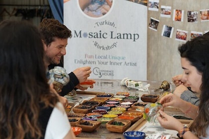 Turkish Mosaic Lamp Workshop with a Mosaic Lamp Artist