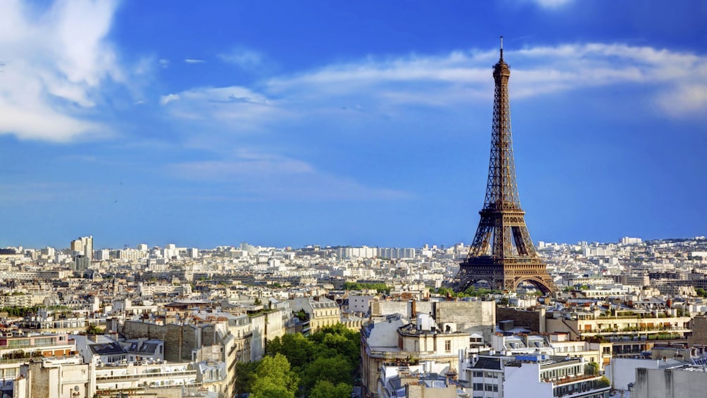 Eiffel Tower and city of Paris