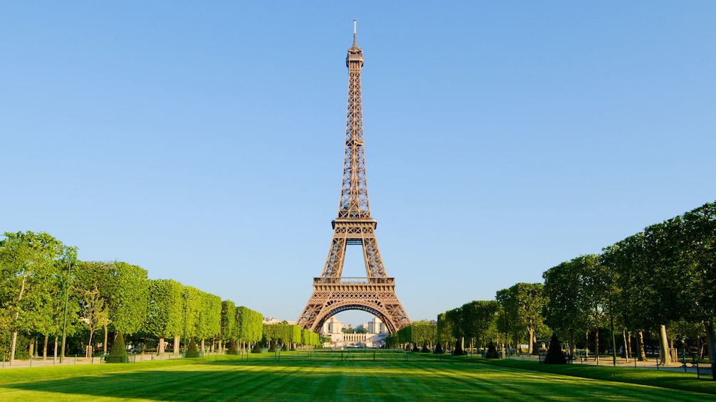 Champ de Mars and Eiffel Tower in Paris