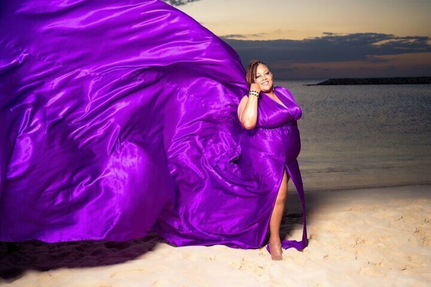 Flying Dress Photoshoot in Jamaica