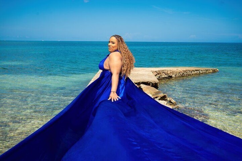 Flying Dress Photoshoot in Jamaica