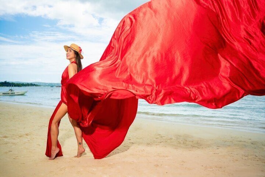 Flying Dress Photoshoot in Jamaica