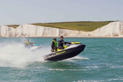 Brighton : Sept sœurs Jet Ski Guidée Littoral Safari