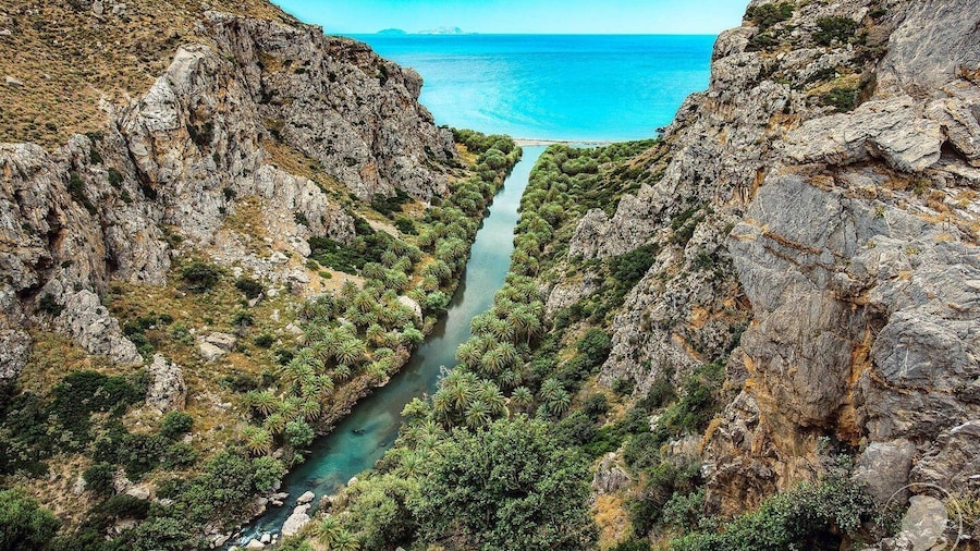 Georgioupolis: Preveli Palm Beach Day Trip by Bus and Boat