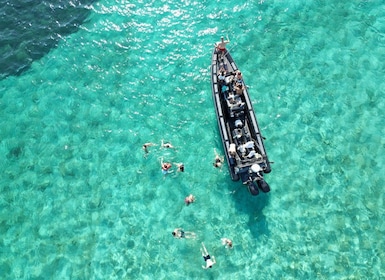 Split: Blue Lagoon Boat Tour with Water and Wine