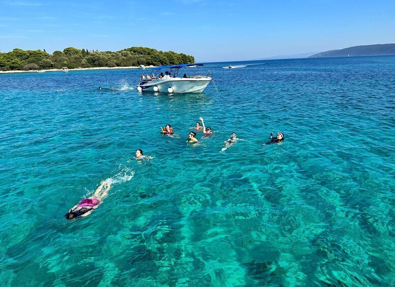 Picture 2 for Activity Split: Boat Tour of Blue Lagoon with Wine and Water